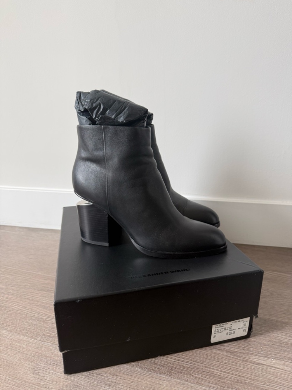 Alexander Wang Gabi Black Leather Boots